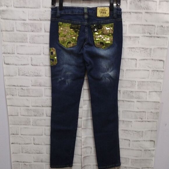 Violet n pink jeans - Picture 1 of 5